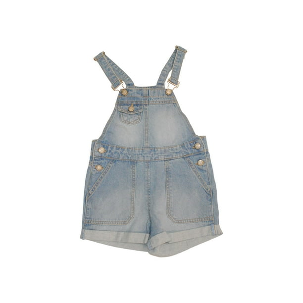 Jardinera Mezclilla Corta Niña Denim Pillin
