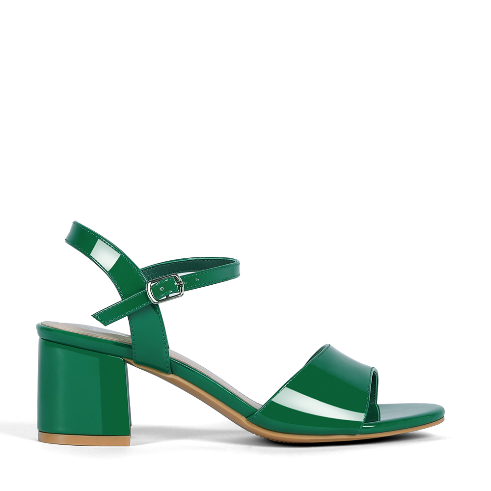 Sandalia Casual Taco Verde Mujer Weide Gh64