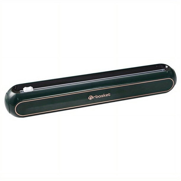 1 Plastic Film Cutter, Food Packaging Cutter Baking Paper Tin Foil Cutter Kitchen Cling Film Box Household Cutting Box Sliding Knife Type No Tear