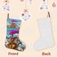 thumbnail image 3 of Madagascar Tema: Calcetines de Navidad, fino lino blanco para colgar en escaleras y chimenea, decoración navideña para el hogar, regalo de Navidad. 45cm × 32cm, 3 of 5