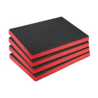 Ioensy - 4 Piezas De Espuma Para Caja De Herramientas, Insertos De Espuma Para Estuches De Transporte De Miniaturas De Mesa (40 X 35 X 3,8 Cm)