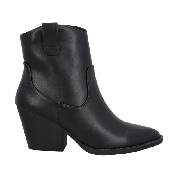 Bota Vaquera Mujer Negro Juana Police