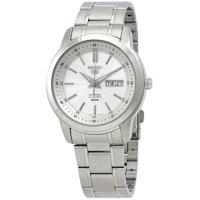 Seiko - Reloj Para Hombre 5 Automatic Con Esfera Blanca Snkm83K1