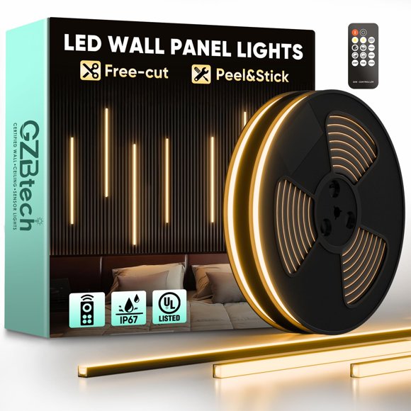 Tira de LED GZBtech 10 m 3000 K regulable impermeable