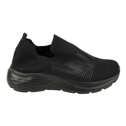 Zapatilla New Walk Slip On Deportiva Negra