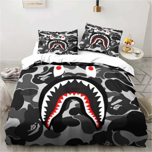 Fashion ed B-Bape Bedding Set Excavator Sheet King Twin Double Boys Bedding Set Mircofiber or Polyester Duvet Cover SetBed Sheets