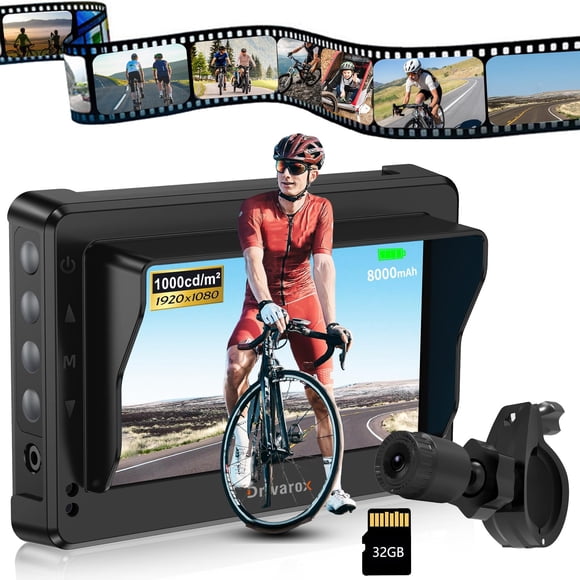 Cámara Trasera para Bicicleta Drivarox 4.3" 1080P 8000mAh
