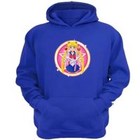 Genérico - Polerón Canguro Sailor Moon Azul Talla Xl Unisex