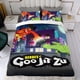 thumbnail image 4 of Héroes de Goo Jit Zu Conjunto de sábanas temático, trío de piezas, cómodo y amigable con la piel, diseño único, regalo de decoración para el hogar para familiares, amigos y fans,140cm *210cm, 4 of 6