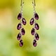 thumbnail image 3 of Teardrop Shape Colorful Artificial Crystal Decor Long Dangle Earrings Bohemian Elegant Style Zinc Alloy Silver Plated Jewelry Wedding Ornaments, 3 of 3
