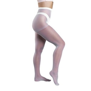 Ingesa - Panty Elasticada 40 Denier L-Xl Blanco