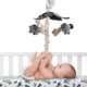 thumbnail image 5 of Cuna Mobile Lambs & Ivy Baby Jungle Animals con color gris musical/marrón, 5 of 6