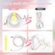 thumbnail image 4 of Sujetacables de silicona Oligei, 25 unidades, organizador de cables reutilizable, 4 of 7