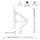 thumbnail image 4 of Soporte para monitor, soporte de escritorio, Pixio PS1S Wave, blanco, 32 pulgadas, 4 of 7