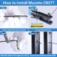 thumbnail image 4 of Kit de barandillas de cable Muzata CR07 Invisible T316 de acero inoxidable, 4 of 5