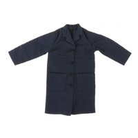 Magideal - Gabardina Para Ropa De Muñeca Con Figura Masculina, Elegante, Cortavientos Con Figuras De Acción Para Accesorios De Figuras De Acción De 12 Pulgadas, Azul Oscuro