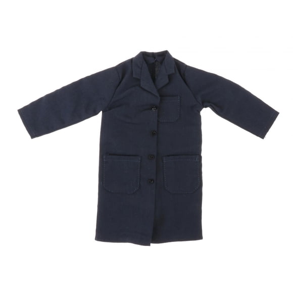 Gabardina Magideal Para Figura De Acción 1/6 Azul Oscuro