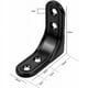 thumbnail image 2 of 10 soportes de esquina de 50 x 50 mm, soporte de ángulo recto de metal de 90 grados, soporte de estante en forma de L para estante de madera, gabinete, silla, mesa, negro., 2 of 5