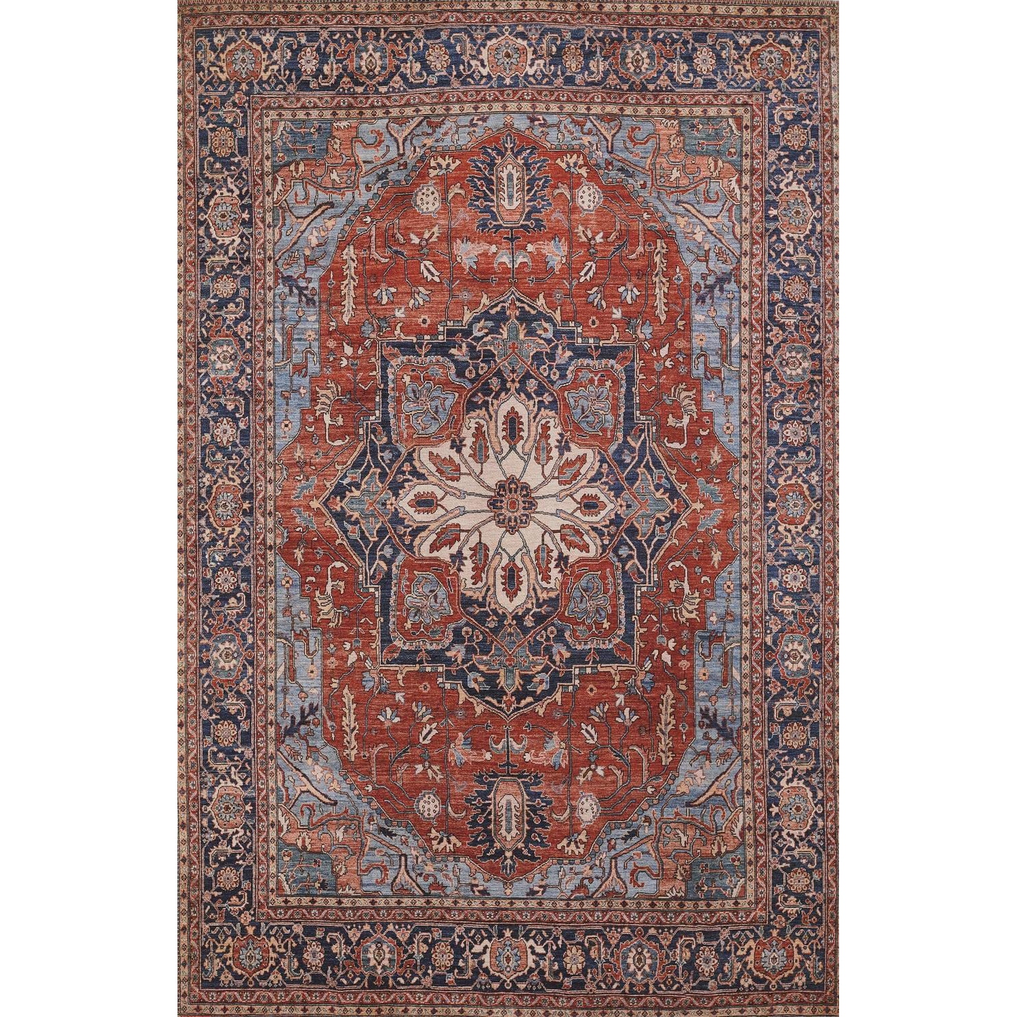Alfombra Momeni Afshar De Poliéster, 60 Cm X 90 Cm, Color Rojo