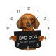 thumbnail image 1 of Reloj De Pared Con Dise?o De Perro Salchicha, Decoración De Pared Para Dormitorio, Oficina, Sala De Estar, 38 Cm, 1 of 5