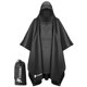 thumbnail image 1 of Poncho impermeable PTEROMY 3 en 1 con capucha, impermeable y ligero, negro, 1 of 7