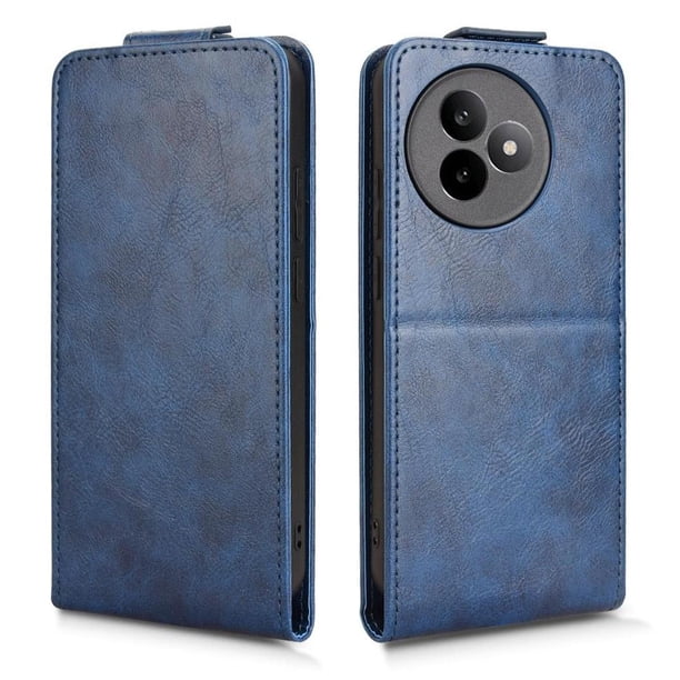 Funda tipo folio para Xiaomi Redmi K80 Ultra con soporte magnético y protección para la cámara Azul