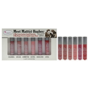 The Balm - Conoce A Los Mini Lápices Labiales Líquidos Mate Hughes De Larga Duración De Para Mujeres: Encantadores, Sinceros, Cosechados, Dotados, Devotos Y Leales.