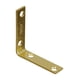 thumbnail image 2 of Corner Brace National Hardware de acero chapado en latón, 2,5 x 1,6 x 0,2 cm, 2 of 2