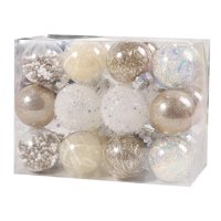 Bothyi - 24 Bolas Navideñas Para Manualidades, Decoraciones Navideñas Para Fiestas, Compromisos, Bodas, Champán