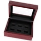 thumbnail image 1 of Joyero De Madera Para Vitrina Porta Anillos 12x16x7cm Rojo Vino 6 Agujeros, 1 of 3