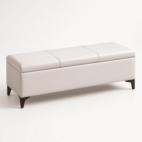 Klik Muebles - Banqueta Con Almacenamiento Oculto Tapizada - Banco