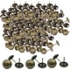 thumbnail image 1 of 200 tachuelas de bronce para tapicería, 11 mm x 17 mm, decorativas, de cabeza redonda, de latón antiguo, para sofá de madera., 1 of 7