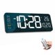 thumbnail image 1 of Reloj de pared digital YISILE de 16,2 pulgadas con mando a distancia con pantalla LED, 1 of 5