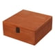 thumbnail image 5 of Caja De Almacenamiento De Madera Decoraciones Portátiles Para El Hogar Caja De Regalo Sin Terminar Caja De Baratija Marrón 23x23x10cm, 5 of 5
