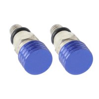Ioensy - 2 Piezas M5 0,8Mm Válvula De Presión De Purga De Aire De Horquilla Para Motocicleta Azul Duradero