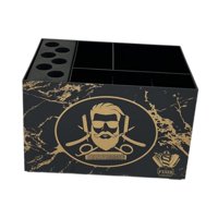 Magideal - Soporte Para Tijeras, Soporte Para Herramientas De Peluquería, Clips, Salón, Soporte Para Tijeras De Peluquería Para Mascotas, Peluquería, Oficina, Ti Negro Y Dorado