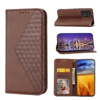 Funda Flip Foxdock Para Xiaomi Redmi 10 5G , Estilo Billetera Con Diseño Rombo, Correa De Mano Y Soporte, Uso Diario