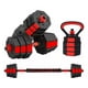 thumbnail image 5 of Set Mancuernas Barra Rusa Ajustables 20 Kg 3 En 1 rojo, 5 of 6