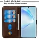 thumbnail image 4 of Funda con Cremallera para Samsung Galaxy S20 Plus, Carcasa Cartera de Cuero PU con Soporte y Tarjetero, 4 of 5