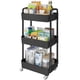 thumbnail image 1 of Carrito de almacenamiento Lainesia de 3 niveles con ruedas bloqueables, negro, 1 of 8