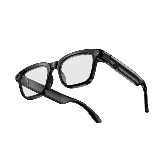 Smart Glasses with Photo/Video Capture, AI Assistant, Real-Time Translation & Noise Cancelling Audio