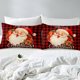 thumbnail image 5 of Christm-as Trees D-u-t Co-ve-r Queen Size Sa-nta Claus- and Snowman Comfort-er Cover with 2 Pillow-case for Te-ens Adults Kids S-tarry Sky Be-dding Set Snow Sc-ene Brea-thable 3 Pieces D-ecorative, 5 of 5