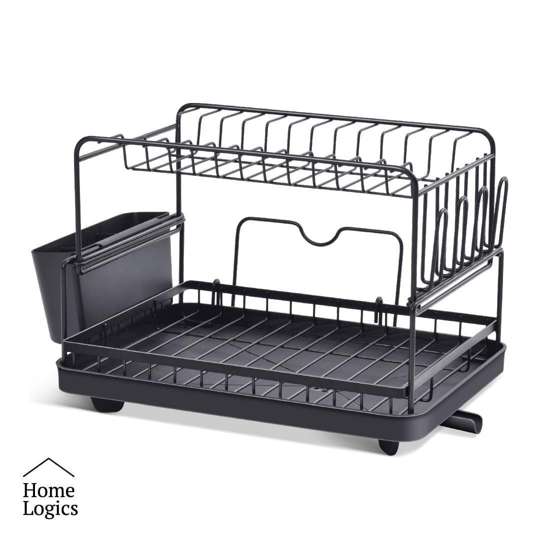 Kiosclub - Secador De Platos 2 Niveles Acero Minimalista Home Logics