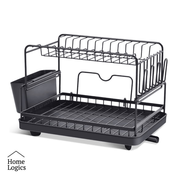 Secador De Platos 2 Niveles Acero Minimalista Home Logics
