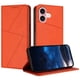 thumbnail image 1 of Funda Cartera Magnética para iPhone 16 Protección Antichoque con Ranuras Naranja, 1 of 6
