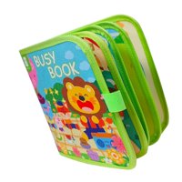 Magideal - Libro De Actividades De Fieltro Juego Educativo Portátil Pegatina Bastante Interactiva Libro Sensorial De Juguete Sensorial Libro De Tela Para Niños Animal