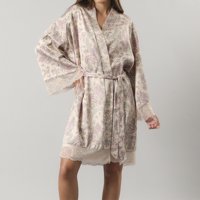 Flores - Bata Satin Encaje 33605-226