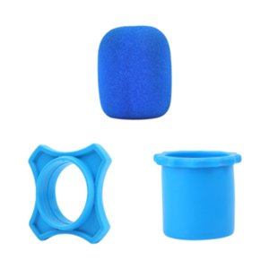 Bothyi - Soporte De La Manga Del Fondo De La Cubierta De La Esponja Micrófona Para La Actuación En Vivo Del Habla Azul