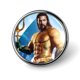thumbnail image 1 of Aquaman-Theme Round Button Badge: Premium Metal Construction, Ideal for High-End Events 2.8 cm, 1 of 6
