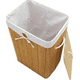 thumbnail image 1 of Cesto ropa rectangular bambú natural, 1 of 3